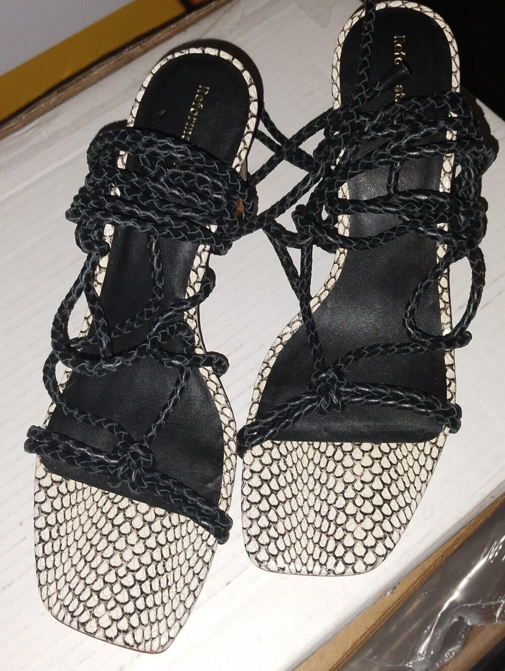 Reformation Macie Corded Sandals Size 9.5